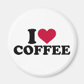 I Liebe Kaffee Magnet (Vorne)
