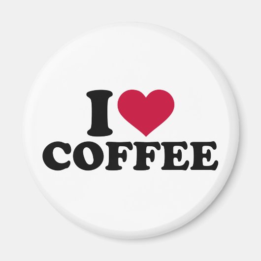 I Liebe Kaffee Magnet (Vorne)