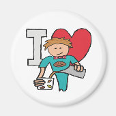 I Liebe Kaffee Magnet (Vorne)