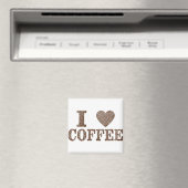 I Liebe Kaffee Magnet (In Situ (Geschirrspüler))