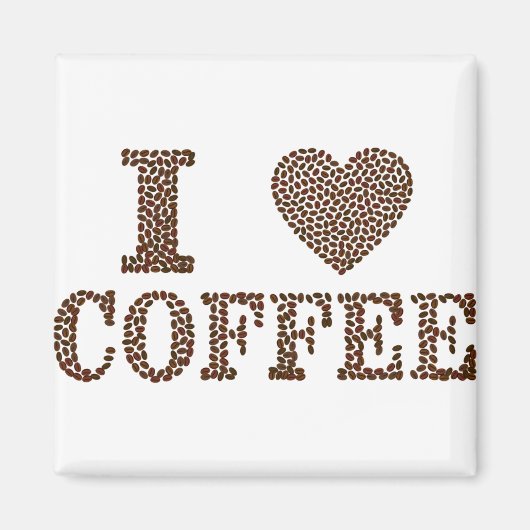I Liebe Kaffee Magnet (Vorne)