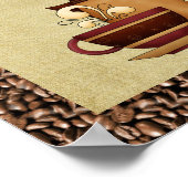 I Liebe Kaffee Poster (Ecke)