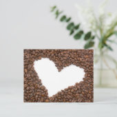 I Liebe Kaffee Postkarte (Stehend Vorderseite)
