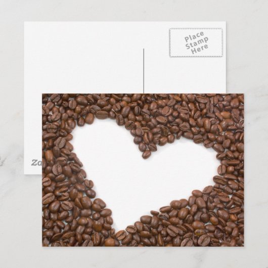 I Liebe Kaffee Postkarte (Vorne/Hinten)