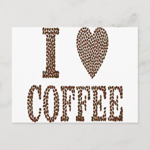 I Liebe Kaffee Postkarte
