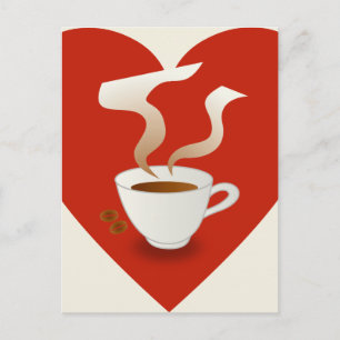 i Liebe Kaffee - Postkarte