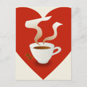 i Liebe Kaffee - Postkarte (Vorderseite)