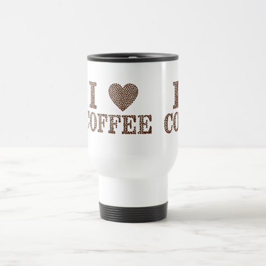 I Liebe Kaffee Reisebecher (Mittel)