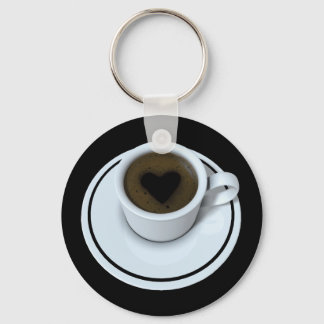 I LIEBE Kaffee Schlüsselanhänger