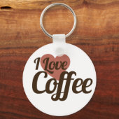 I Liebe Kaffee Schlüsselanhänger (Vorderseite)