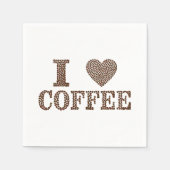 I Liebe Kaffee Serviette (Vorderseite)