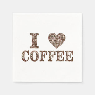 I Liebe Kaffee Serviette