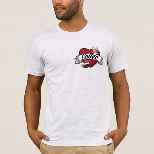 I Liebe Kaffee T-Shirt (Vorderseite)