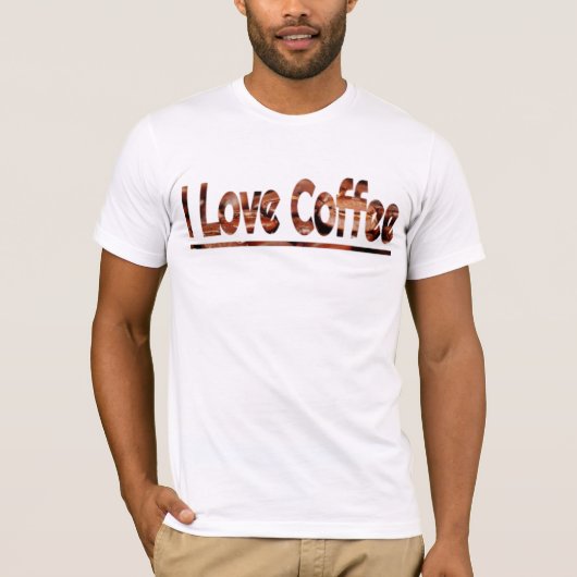 I Liebe Kaffee T - Shirt (Vorderseite)