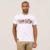 I Liebe Kaffee T - Shirt (Vorne ganz)