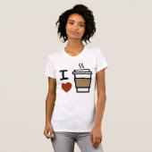 I Liebe Kaffee T-Shirt (Vorne ganz)