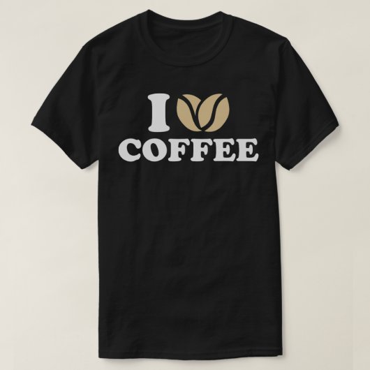 I Liebe Kaffee T-Shirt (Design vorne)