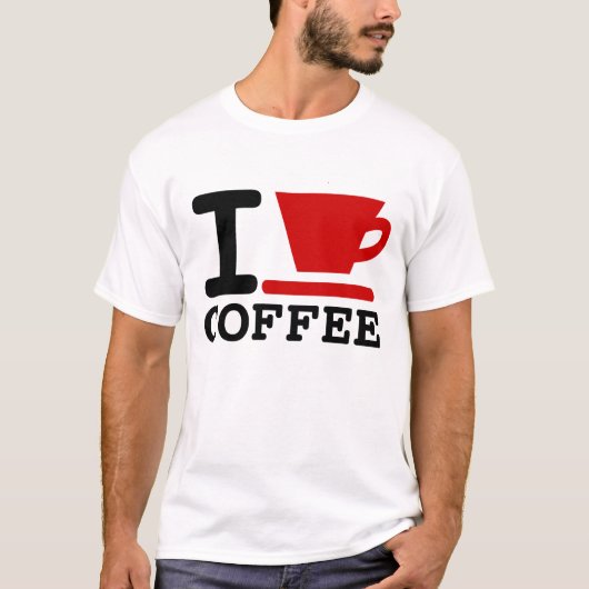 I LIEBE-KAFFEE T-Shirt (Vorderseite)