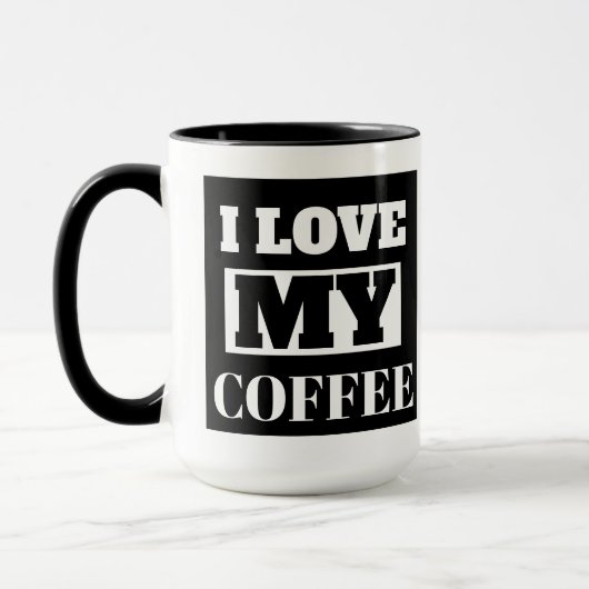 I LIEBE KAFFEE Tasse (Links)