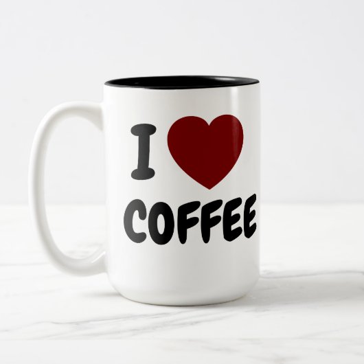 I Liebe Kaffee Tasse (Links)
