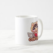 I Liebe Kaffee - Tasse (VorderseiteRechts)