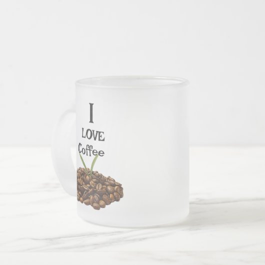 I Liebe Kaffee Tasse (Vorderseite Links)