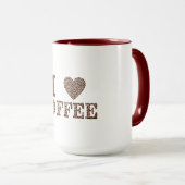 I Liebe Kaffee Tasse (VorderseiteRechts)