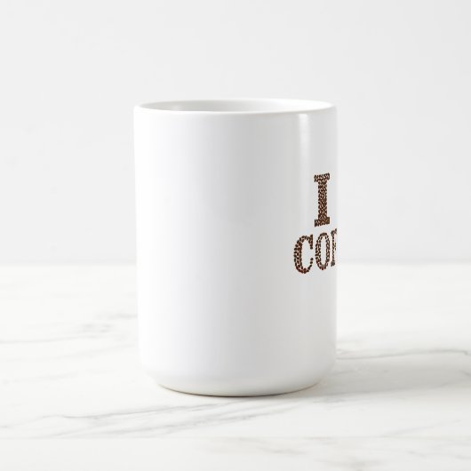 I Liebe Kaffee Tasse (Mittel)