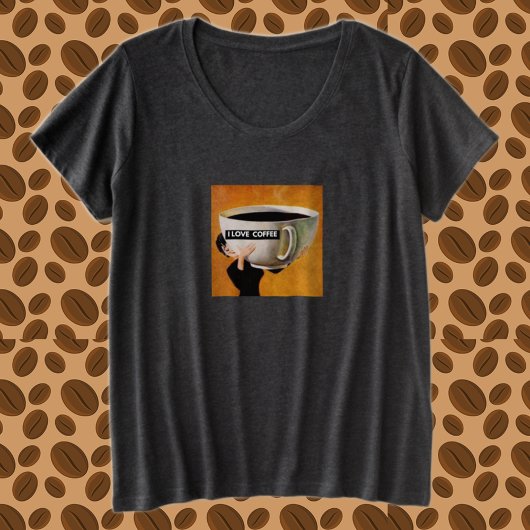 I LIEBE KAFFEE Tasse Hug T-Shirt