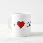 ~I Liebe Kaffee~ TASSE, ZOLLEN SIE ES! Kaffeetasse (Vorderseite Links)