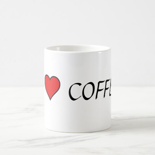 ~I Liebe Kaffee~ TASSE, ZOLLEN SIE ES! Kaffeetasse (Mittel)