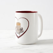I Liebe Kaffee Zweifarbige Tasse (VorderseiteRechts)