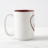 I Liebe Kaffee Zweifarbige Tasse (Links)