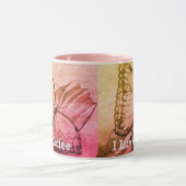 I Liebe Kaffeebutterfly Tasse (Zentrum)