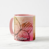 I Liebe Kaffeebutterfly Tasse (Vorderseite Links)