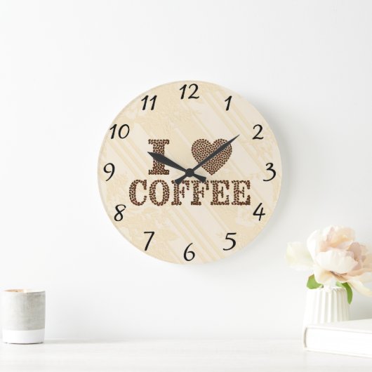 I Liebe Kaffeemauer Uhr (Zuhause)