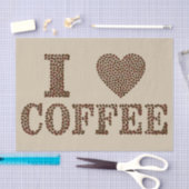 I Liebe Kaffeepapiere Seidenpapier (Handwerk)