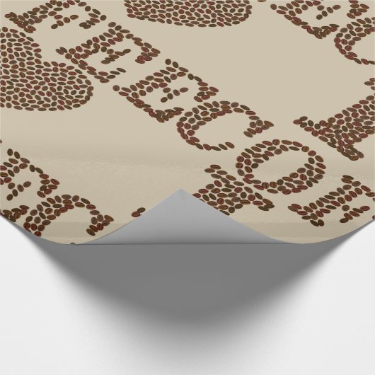 I Liebe Kaffeeverpackungspapier Geschenkpapier (Ecke)