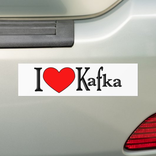 I Liebe Kafka Autoaufkleber (Auf Auto)