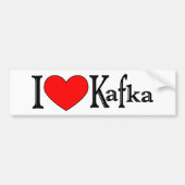 I Liebe Kafka Autoaufkleber (Vorne)