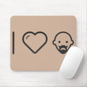 I Liebe-kahle Männer Mousepad (Mit Mouse)
