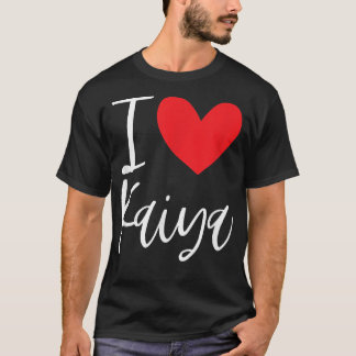 I Liebe Kaiya Name Personalisiert Girl BESTE FREUN T-Shirt