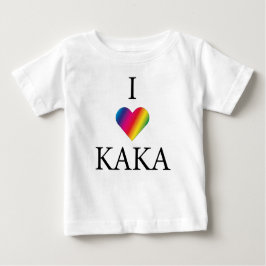 I LIEBE KAKA RAINBOW HEART Baby T - Shirt