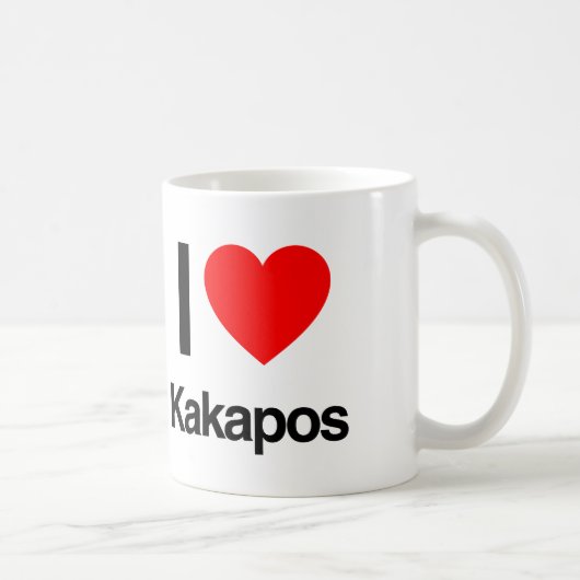 i Liebe Kakapos Kaffeetasse (Rechts)