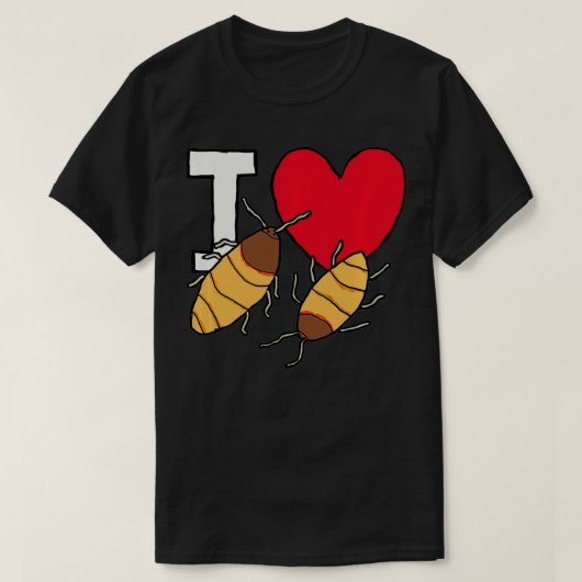 I Liebe Kakerlaken T-Shirt (Design vorne)