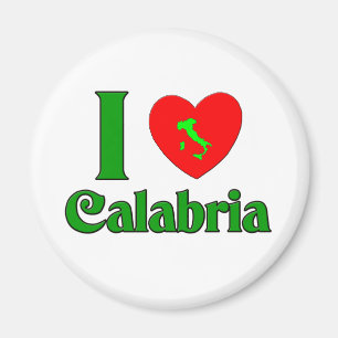 I Liebe Kalabrien Italien Magnet
