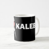 I Liebe Kaleb Kaffee-Tasse Kaffeetasse (VorderseiteRechts)