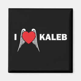 I Liebe Kaleb Square Magnet