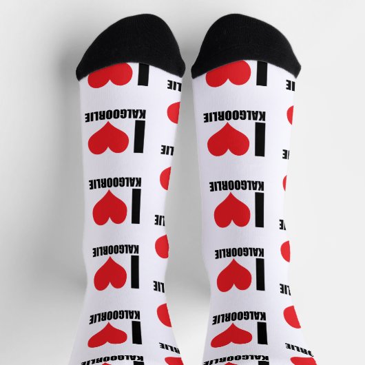 I Liebe Kalgoorlie Socken (Oben)