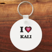 I Liebe Kali Schlüsselanhänger (Vorderseite)